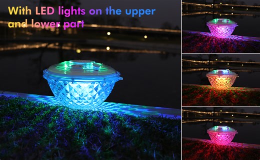 Watch Floating pool fountain with underwater light show on Amazon Live