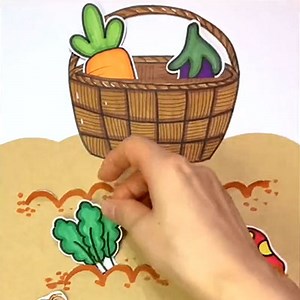 Vegetable Themed Papercraft for Toddlers