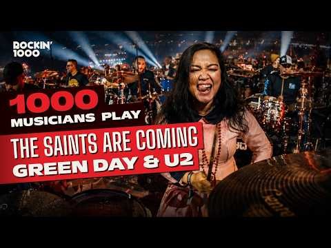 The Saints Are Coming, played by 1000 musicians with Harry Connick JR introduction