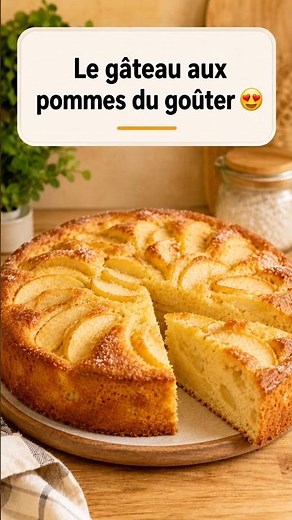 Gâteau aux pommes facile 😍 Moelleux, gourmand et parfait pour le goûter