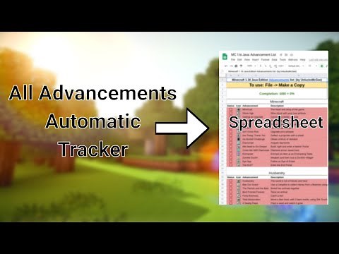 Minecraft All Advancements Auto-Tracker | UPDATED for 1.17