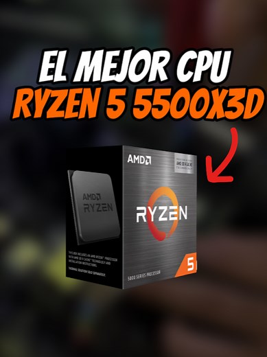 "Ryzen 5500X3D: El procesador barato que humilla a los grandes 😮💥"#R...