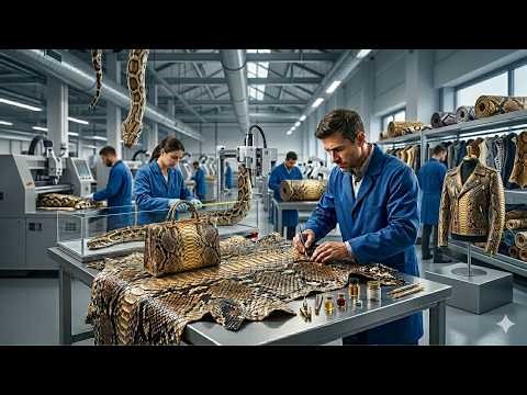 Inside the Factory: This is How Luxury Python Leather Jackets are Made