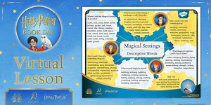 Harry Potter Virtual Lesson: Magical Settings Descriptive Word Mat