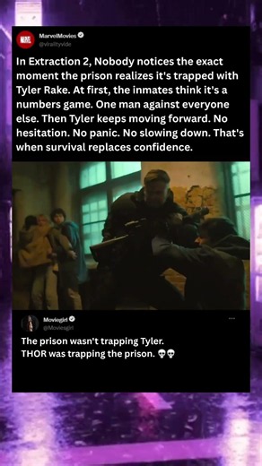 In Extraction, The exact moment the prison realizes it's trapped with Thor #extraction #thor #shorts