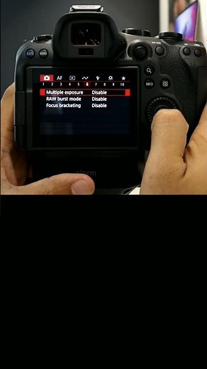 How to shoot double exposure photo in Canon R6 Mark ii|Multiple exposure photo in R6 Mark ii #shorts