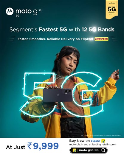 525 reactions · 12 comments | The #MotoG35 5G has been recognized by...