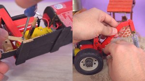 Innovative DIY Mini Tractor Digger Made from Recyclables
