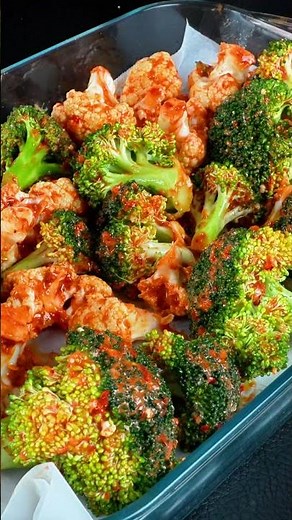 Easy Baked Cauliflower & Broccoli in Tomato Sauce 🥦🔥