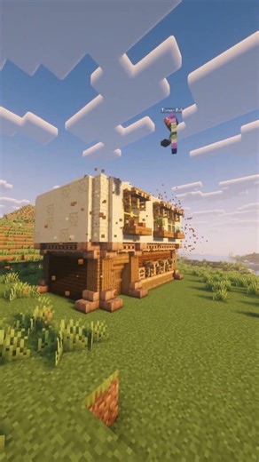 Minecraft Western Style House Build #minecraft #shorts #ncs #minecraftbuilding