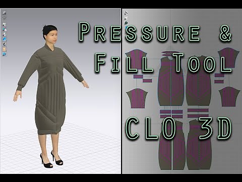 How to Use Pressure & Fill Tool in CLO 3D