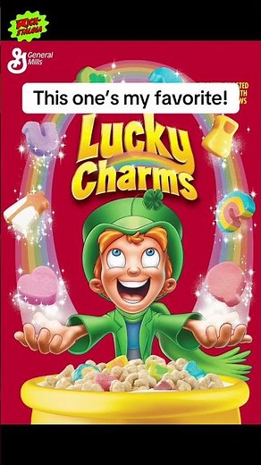 Lucky Charms today compared to how it looked in the 2000s!