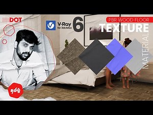 Vray PBR material Floor Wood texture 3ds max Tutorial Tamil | #Dotmattech