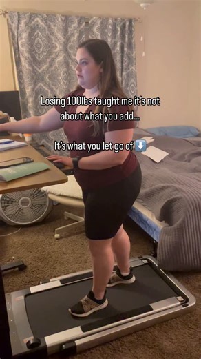 People think losing 100 pounds is about adding things in (new meals, workouts, routines) But for me, the real change came from what I had to let go of. 1. My comforts Every time I felt stressed or tired, I used to turn to fried food and naps. That was my go to. Now- I walk. I pray. I workout. I dance. I move through it instead of numbing it. 2. My “reasons” I used to have SO many “reasons” why it wouldn’t work for me, “I’m a nurse, my hours are too irregular,” “I have bad genes,” “I have endomet