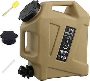 Camping Water Jug, 3.2 Gallon (12L) Portable Water Containers with Spigot, No Leakage Portable Emergency Water Tank Canteens for Camping and Emergency Storage