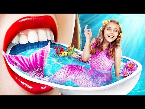 Zeemeermin Verhaal in het Echte Leven! We Hebben Thuis een Waterpark Gebouwd!
