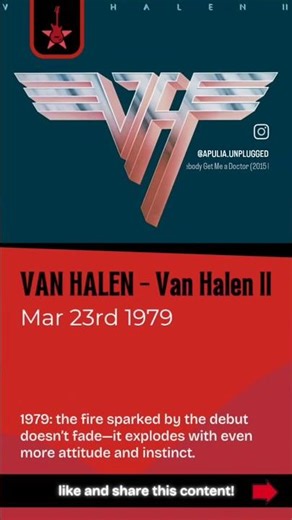 VAN HALEN - Van Halen II (1979) #vanhalen #eddievanhalen #onthisday #metalreview #heavymetal
