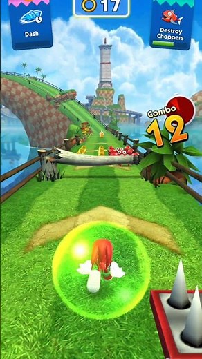 SONIC DASH ROLLING WITH KNUCKLES 🔥💥