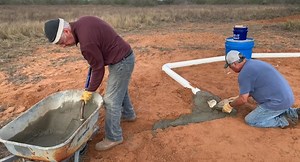 One of our recent projects on the ranch was creating an artificial nest box for Burrowing Owls. According to Texas Parks & Wildlife, "Populations of these owls have declined due to habitat loss, and providing artificial nest boxes is one way to help this species." In this video ranch owner Gene Gwin and guide Randall Patterson construct a nest box. The owls "burrow" or crawl through the PVC pipes and make their home in the plastic drum. At the end of the project, the entire nest is covered in di