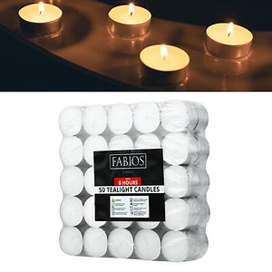Tea Lights 8 Hour Long Burn Night Light Candles Unscented Tealights 50 /100 /600  | eBay UK