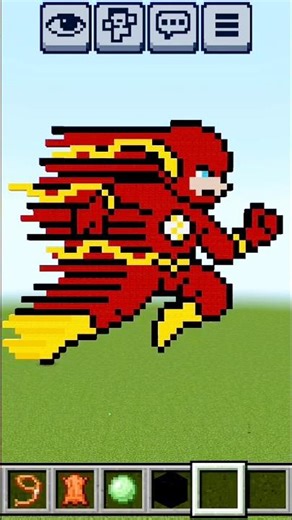 Someone Gave My Flash Statue 0/10 😱 | Rate My Minecraft Flash Build | Minecraft Shorts #shorts