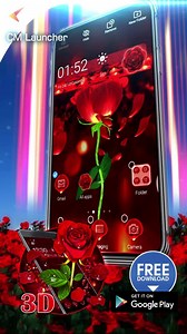 🌹Make the rose blossom！ 🌹Take flower to your phone！ | CM Launcher