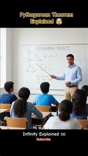 Pythagorean theorem Explained 🤯 by Infinity Explained ∞ #shorts #newton #maths #pythagoreantheorem