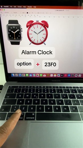 Mac Keyboard Trick Insert ⌚ ⏰ ⏱ Instantly