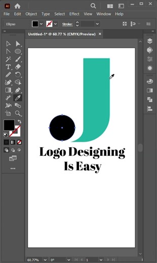 Simple And Premium Logo Design Process of Letter Based Logo Custom Logo #tutorial #howto #adobe