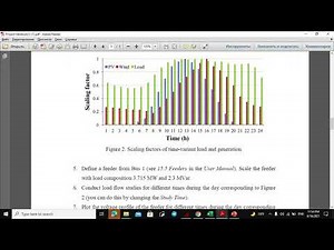 IEEE 33 Bus System in DigSilent. Load Scaling and Generation scaling.