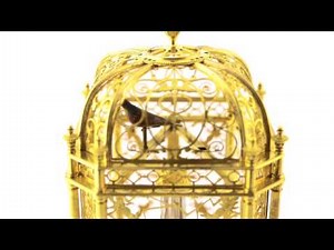 Singing bird cage clock