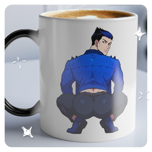 Yoru Valorant (magic Mug) Cheeky - Heat Sensitive Color Morphing - Black Mug Reveals Design With Hot Drink Cheeky - Etsy Ireland