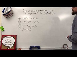 SBA High School Practice Test Problem #1 Algebra Equivalent Expressions