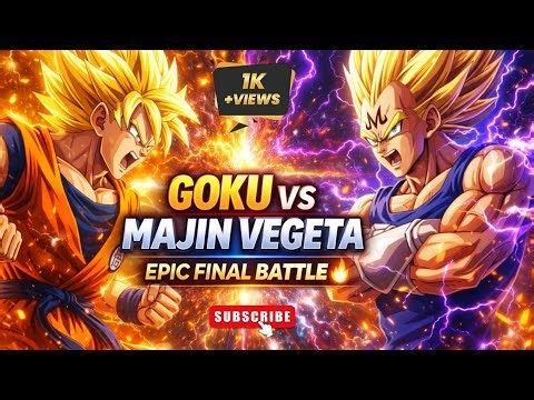 Goku vs Majin Vegeta | Legendary Clash ⚡