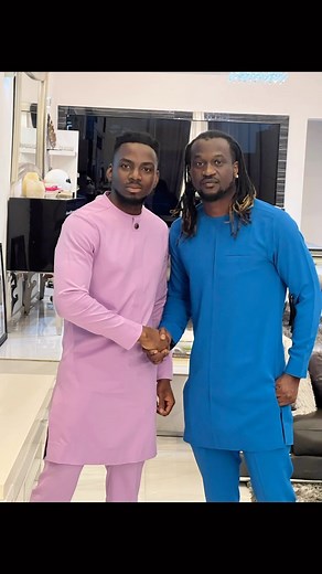 Mevesi and PSquare. Legends wear Mevesi. Ask @iamkingrudy Everyone that likes good stuff, wear Mevesi. Contact us today for your outfits. We deliver in 24 hours. #mevesi #fashion #celebritytailor #explore | Mevesi