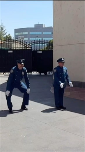 The Officers Dancing at Universal Studios Hollywood