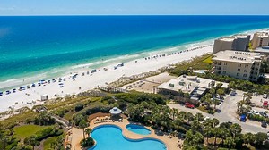 Presented by Amanda & Nathan Abbott Abbott Martin Group |eXp Realty Phone: (850) 830-6273 AbbottMartinGroup.com Phenomenal opportunity to own an updated Gulf front 2BR/2BA fully furnished unit at The Crescent! Being on the third floor, you have fantastic views of the beach and emerald green waters of the Gulf of Mexico. Enjoy Gulf views on interior from the kitchen, living & dining area & master bedroom. The open floor plan allows the unit to feel very spacious and there is plentiful glass slide