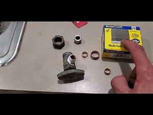 Water shut off valve replacement olive removal with dremel tool