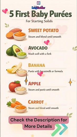 Starting Solids at 6 Months? 🥣 5 Easy Baby Food Recipes | BLW + Purées Guide