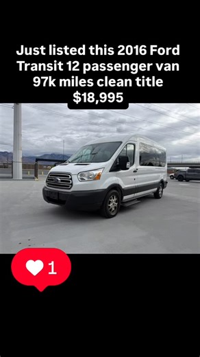 GSA AUTO SALES LLC on Instagram: "New inventory 2016 Ford Transit 12 passenger van. Clean title 97k miles ready to go. Call today before it’s gone. #utah #sweet #smallbusinesssupportingsmallbusiness #bestdeals #forsale #smallbusiness #deals #wholesale #transit #fordtransit #12passengervan #dealershiplife"