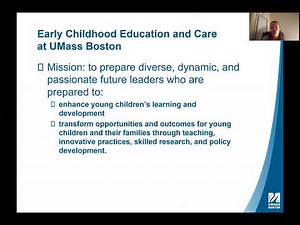 UMass Boston PhD in Early Childhood Education and Care Informational Webinar