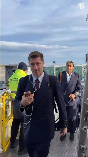 Flying to London in style #BarçaxAMIRI 👔 #shorts #shortsfeed #fcbarcelona