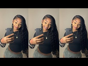 hair vlog: loose deep wave install | low maintenance | wiggins hair