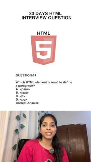 HTML Interview Question Day 19 #frontend #interview #shorts #viralvideo #frontenddeveloper #html