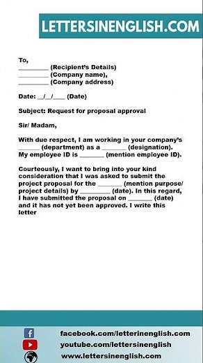 Request Letter for Approval of Proposal