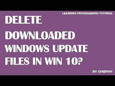 How to delete downloaded Windows update files on Windows 10?