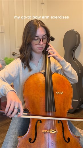 Jayme Eck on Instagram: "my toolbox of bow exercises that i use to find release into the string, finger flexibility, and right hand balance 🧘🏻‍♀️✨ accumulated from all my wonderful teachers over the years 🤍 #cello #technique #cellist #musician #music #cellistsofinstagram #practice #musica #aesthetic #cellistsoftheworld #musiciansofinstagram"