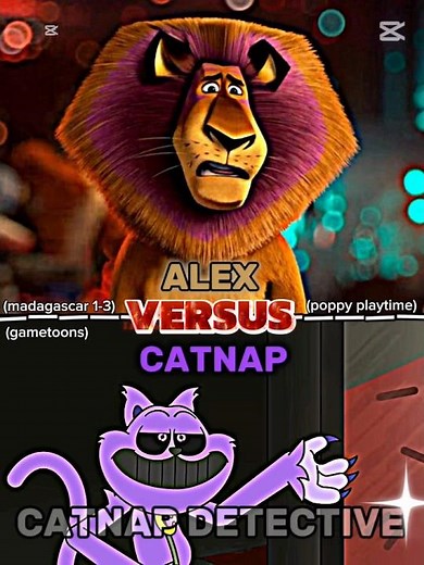 Alex vs catnap gametoons #madagascar #poppyplaytime #battle1v1 #1v1 #edit #shorts
