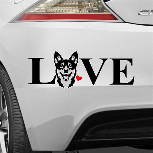 LOVE Welsh Corgi on Board Bord Pembroke Cardigan Sticker Decal Car Camper Laptop Sticker Color & Size Selectable - Etsy