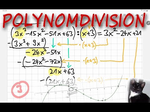 Nullstellenberechnung mit der Polynomdivision und PQ-Formel am Beispiel